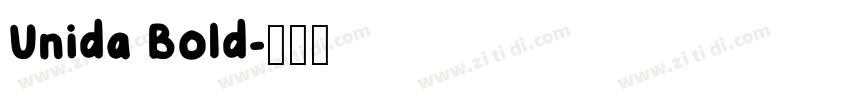 Unida Bold字体转换
